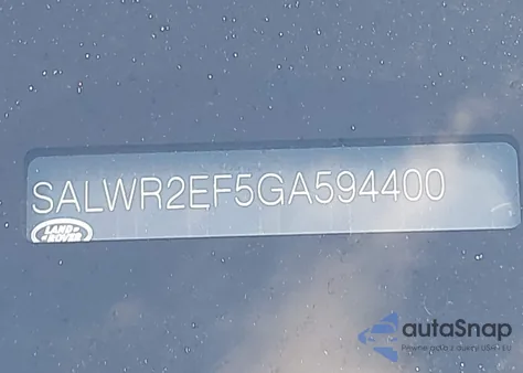 2016 Land Rover Range Rover Sport Sc from USA, damaged, VIN SALWR2EF5GA594400